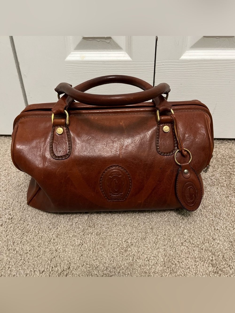 Ceancarel vintage Brown Leather bag - Picture 2 of 13
